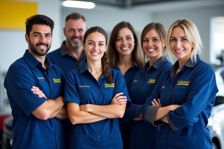 Professional certified car detailing team